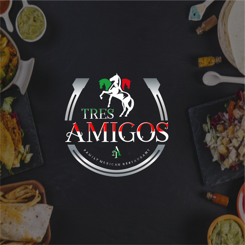 "Mexican restaurant logo classic with a modern edge" ganador Logotipos