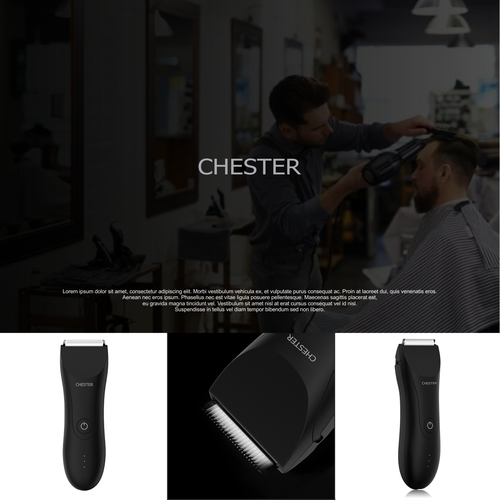 Modern logo for men grooming products Design by CH_ART