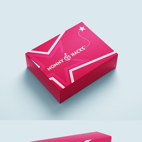 Design Mailer Box for Mommy Hacks Monthly Subscription Box Design by Aina K