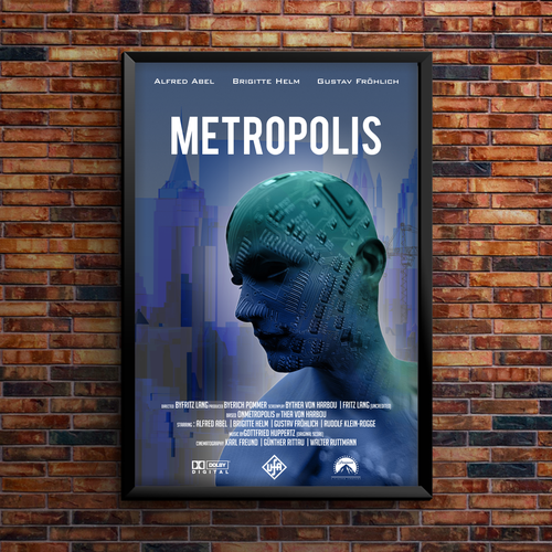 Create your own ‘80s-inspired movie poster! Design by vrij