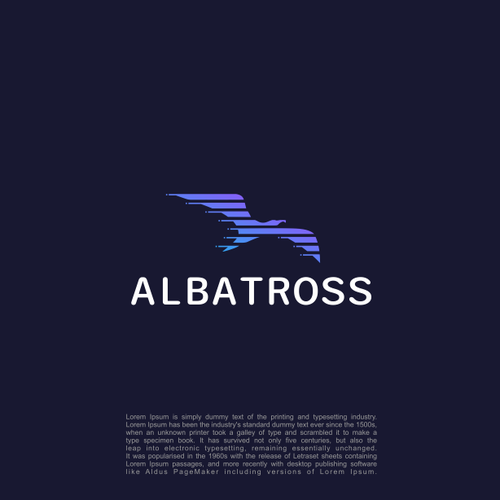 Create a logo for Albatross, a database migration tool. Design by m.alvn™