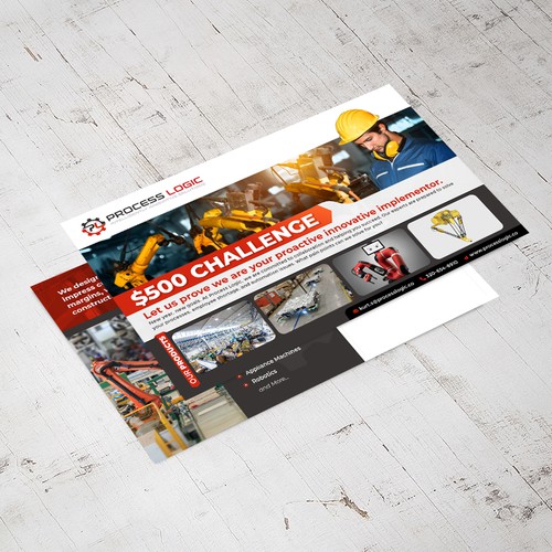 Robotics and automation post card Design by Y&B