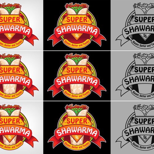 logo for Super Shawarma Design by Helmi Himawan