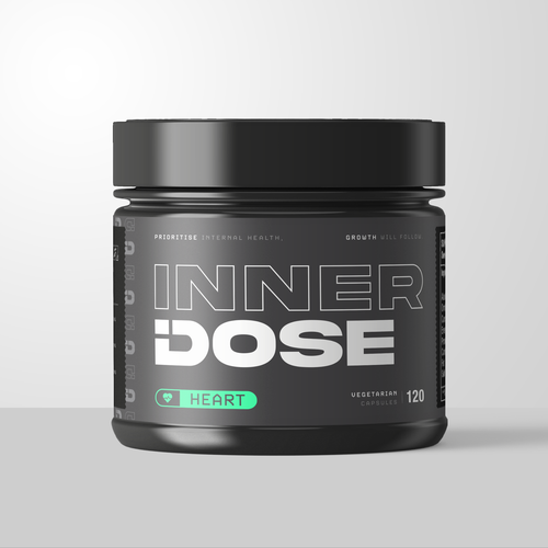 Minimal supplement bottle label design for male elite athletes Design by Mousers