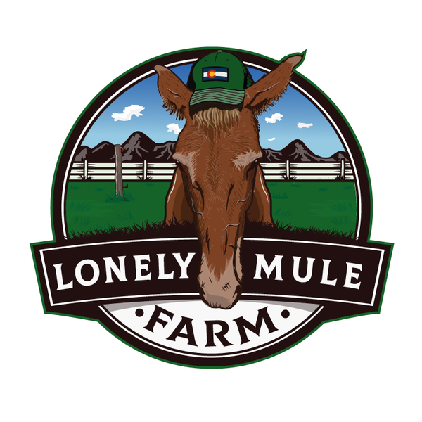 Design by Mosic Design titled "Lonely Mule Looking for Direction Ranch or Farm"