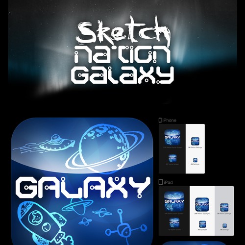 iOS Space Game Needs Logo and Icon Réalisé par designspot