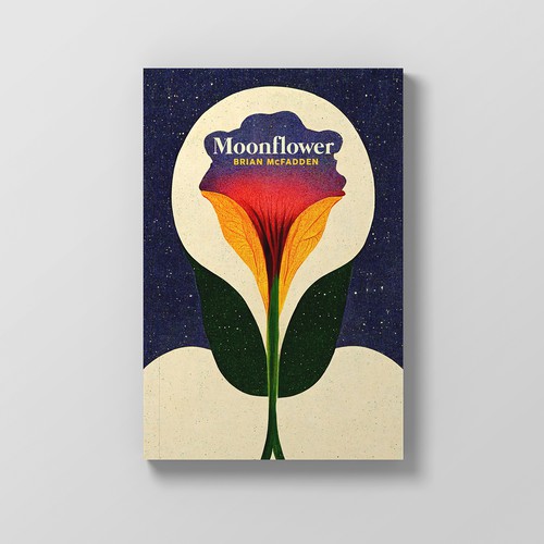 Moonflower - Poetry chapbook cover Design by Ethan Scott