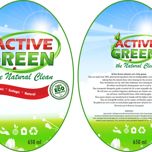 New print or packaging design wanted for Active Green Diseño de mariodj.ro