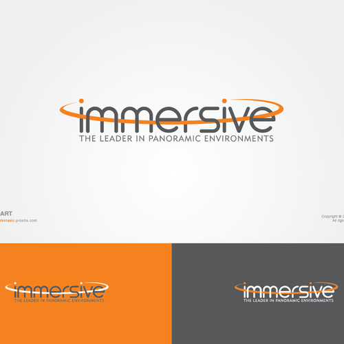 Diseño de Immersive needs a new logo for our panoramic projection company!  FINAL ROUND! de HeART