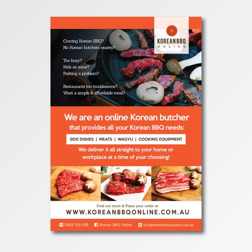 Create An Inviting Flyer For A Korean q Online Delivery Startup Wettbewerb In Der Kategorie Postkarte Flyer Print 99designs