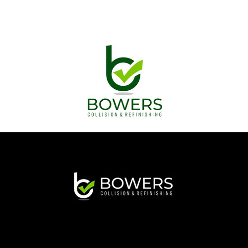 Bowers Collision and Refinishing Design by white8