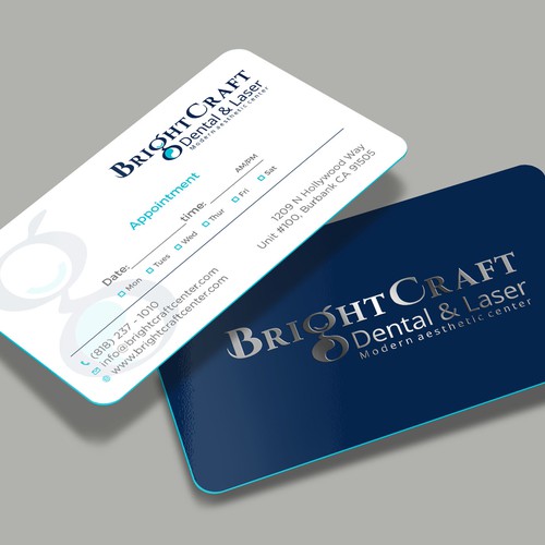 Modern Dental and Medical SPA business card Design by RENEXIT