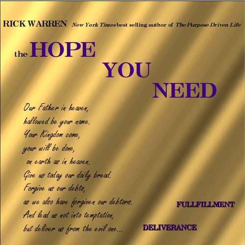 Design Rick Warren's New Book Cover Design by soulians