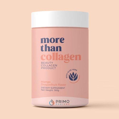 Looking For Simple Attention Grabbing Collagen Product Label Réalisé par GREYYCLOUD