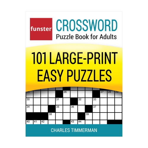 Design a crossword puzzle book cover for a best selling author Book