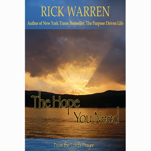 Design Rick Warren's New Book Cover Design by czeigler