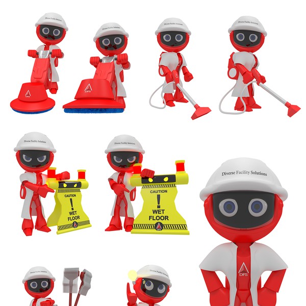 Create a robotic character to capture the DFS social media audience 