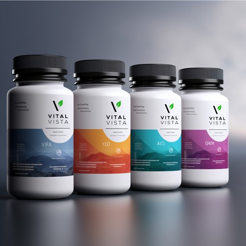 Create a transformative brand identity for Vital Vista Supplement Company Design by Sladoje