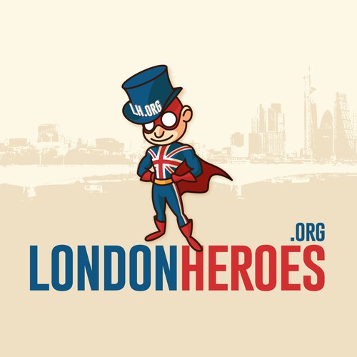 Create the character of a London hero as a logo for londonheroes.org Design by Atzinaghy