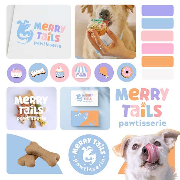 Dog Bakery Branding for Merry Tails