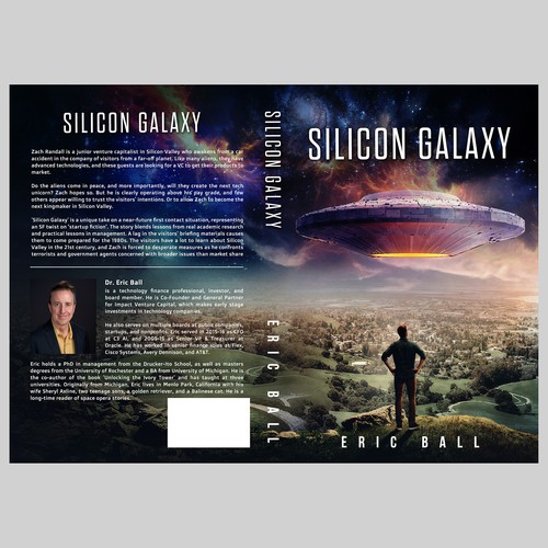 Book cover for alien invasion of silicon valley Design by didiwahyudi.trend