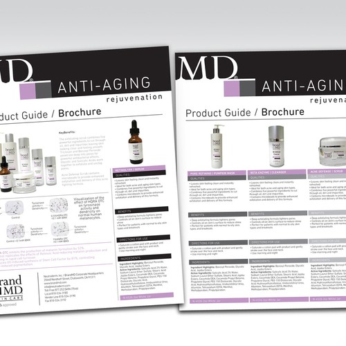 Skin care line seeks creative branding for brochure & fact sheet Design von Hunny