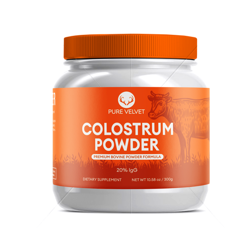 Re-design Supplement Label to capture Amazon shopper attention & boost CTR - Colostrum Powder Diseño de SONUPARMAR