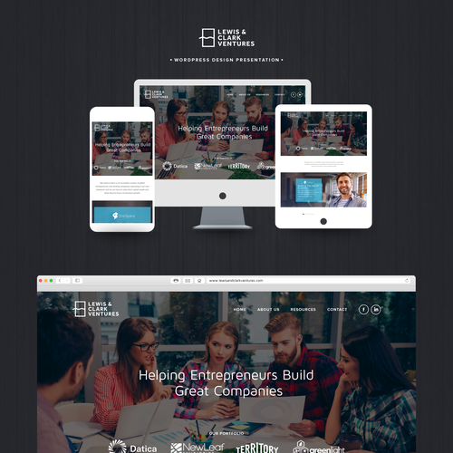 Create a modern Word Press theme design for Lewis & Clark Ventures Design by Obizzy