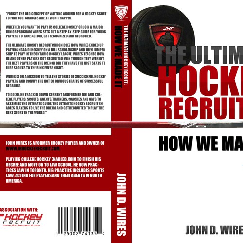 Design di Book Cover for "The Ultimate Hockey Recruit" di Dany Nguyen