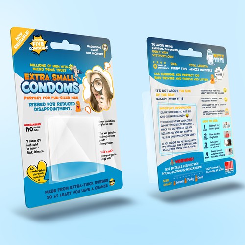 Design packaging for a hilarious gag prank gift! Design by Digisolz Creation
