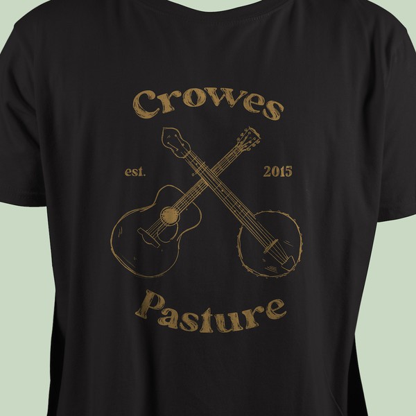 Folk band shirt illustration