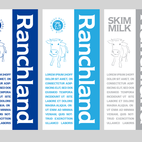Create the Package for a New Major Milk Brand in China Design by Designus