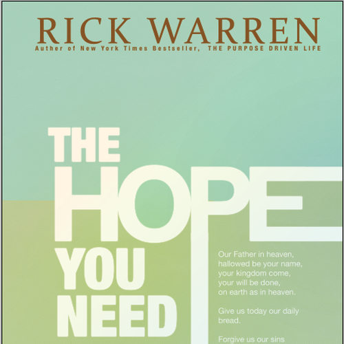 Design di Design Rick Warren's New Book Cover di Ruben7467