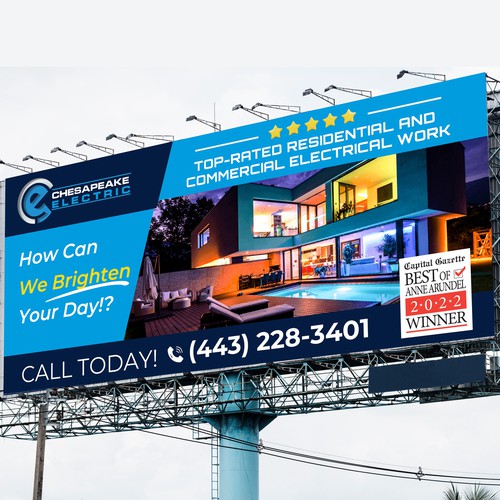 Chesapeake Electric Billboard Design by Kosmos Creatives