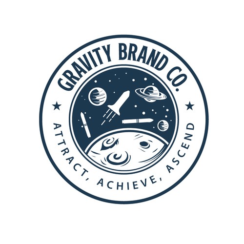 Logo for Gravity Brand Co. Design by websmartusa