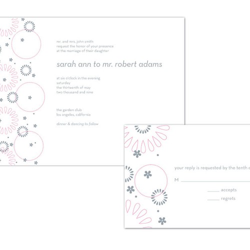 Letterpress Wedding Invitations Design by pleuston