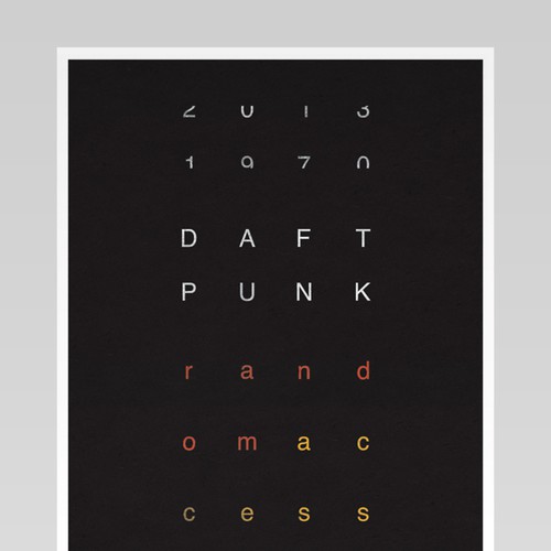 99designs community contest: create a Daft Punk concert poster Diseño de workerbee