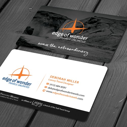 Create a card that exudes the awesomeness of luxury adventure travel Design by deviserpark