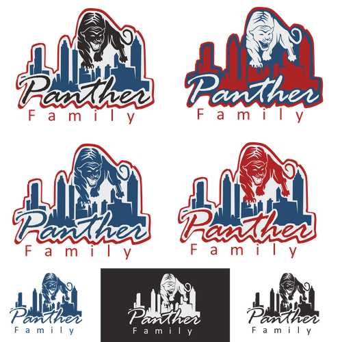 Basketball Logo for Team 'Panther Family' - Your Winning Logo Featured on Major Sports Network Diseño de scorpionagency