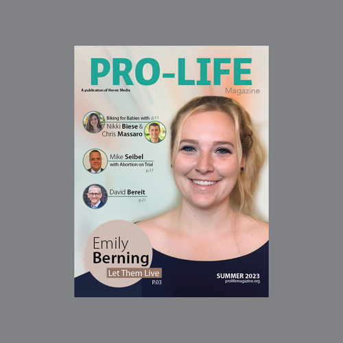 Magazine Cover for Pro-Life Non-Profit Diseño de BengsWorks