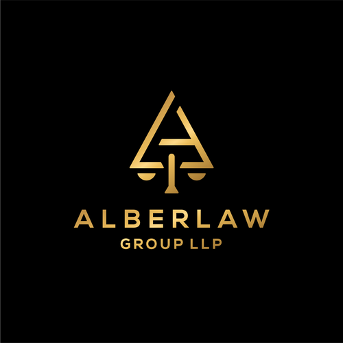 Law office firm logo keep Alber Law separate it looks better Design by canda