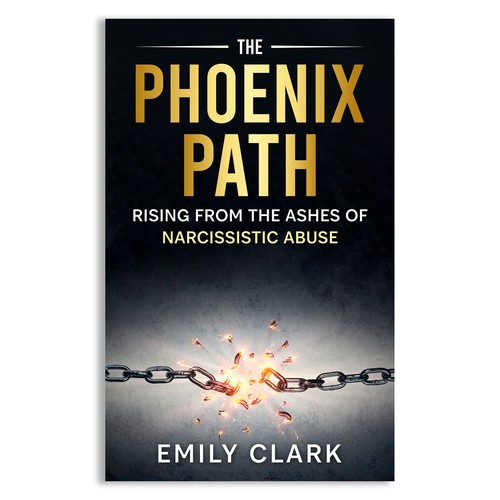 Book cover design for "The Phoenix Path: Rising from the Ashes of Narcissistic Abuse" Design by Unboxing Studio