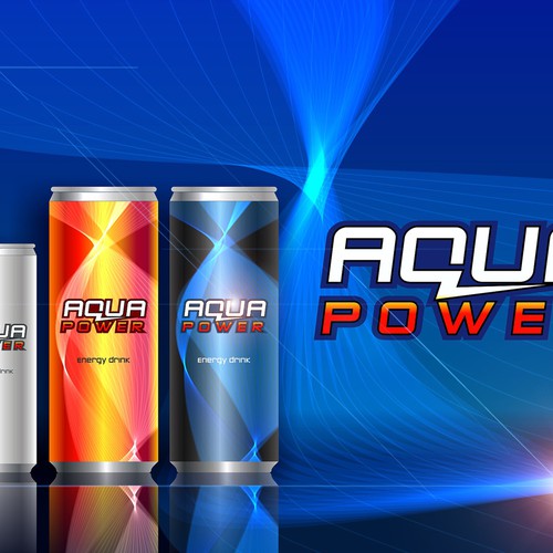 AQUAPOWER ENERGY DRINKS Design by grade