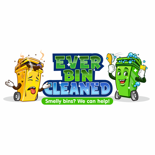 Trash bin cleaning business logo Design von Grad™