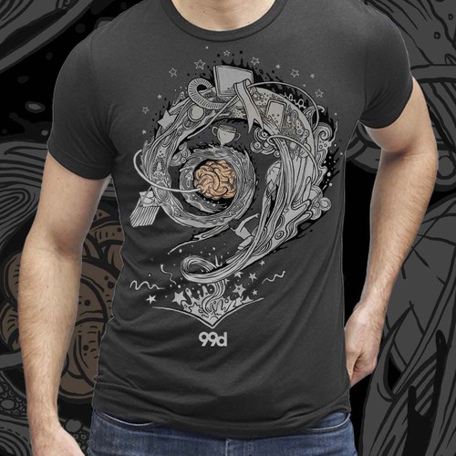 Design our next 99designs Community t-shirt with the new brand! Design by SukArt0en