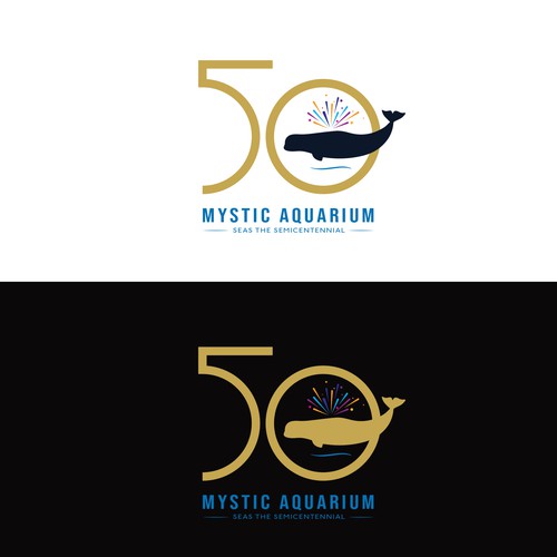 Mystic Aquarium Needs Special logo for 50th Year Anniversary Design by Passionately Curious