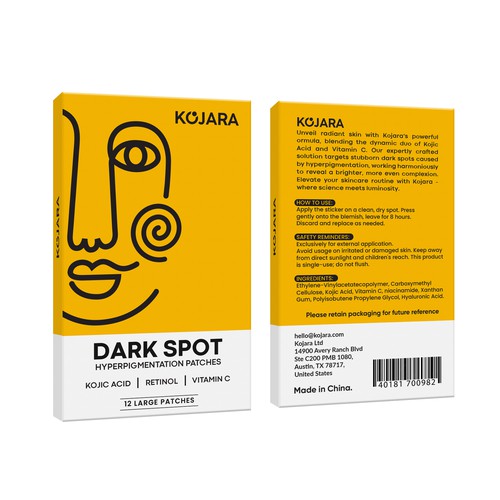 DARK SPOT PATCH PACKAGING Design by Rajith Shantha