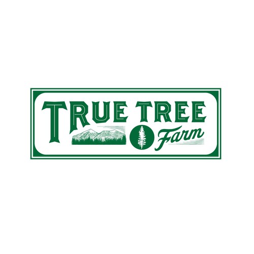 Organic logo for high elevation tree farm in Arizona. Design by indra kh