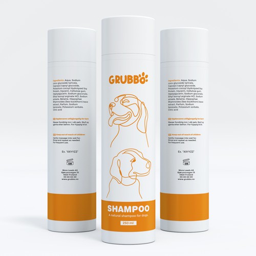 Design label for dog shampoo Design réalisé par interaksi