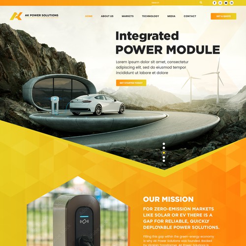 We Need A sharp smart looking Website for a New Energy Company Design by pb⚡️